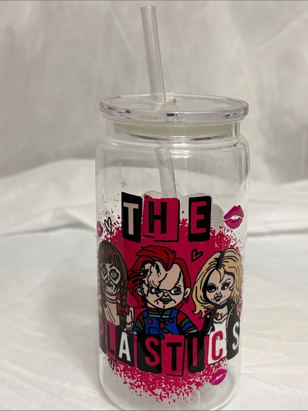 The Plastics Clear Acrylic Tumbler NWOT